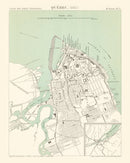 Vintage Map of Québec, Canada 1882