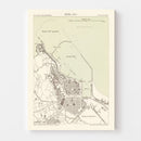 Vintage Map of Annaba, Algeria 1886