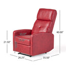 Contemporary Recliner Chair With Push Back Function by Unique Piece Furniture