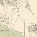 Vintage Map of Mostaganem, Algeria 1886