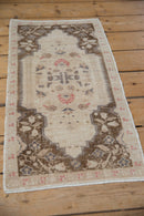1.5x3 Vintage Distressed Oushak Rug Mat