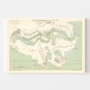 Vintage Map of Dunedin, New Zealand 1889