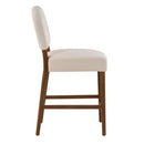 26'' Seat Height Fabric & Rubberwood Bar Stool by HouseOfZazla