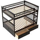 Bunk Bed With Drawers, Convertible Design by HouseOfZazla