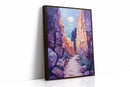 Moonrise Trail Through Painted Canyons