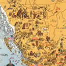 Vintage Animated Map of Alberta, Canada 1929