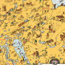 Vintage Animated Map of Manitoba, Canada 1929