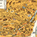 Vintage Animated Map of Quebec, Canada 1929