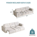 3 Seater Power Recliner Sofa With Wireless Charging And Remote Control by HouseOfZazla