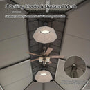 12'x18' Hardtop Gazebo with Resin Roof, Curtains, and Mosquito Netting by HouseOfZazla