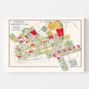 Vintage Map of Palo Alto, California 1925