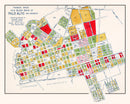 Vintage Map of Palo Alto, California 1925