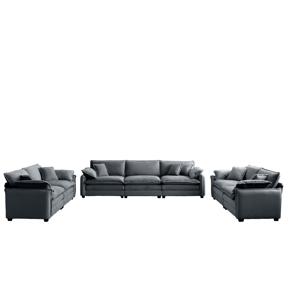 Modern Living Room Sofa 3 Pieces Set, photo 3 of 10