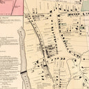 Vintage Map of Lanesville, Connecticut 1867