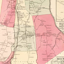 Vintage Map of Brookfield, Connecticut 1867