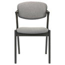 Modern Dining Chair And Zigzag Arm Design (Set of 2)