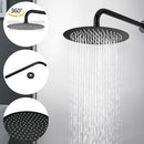 Elegant 10" Round Rain Shower Head And Handheld Set With Adjustable Tilt And Dual Modes by HouseOfZazla