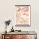Vintage Map of Grassy Plain, Connecticut 1867