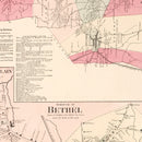 Vintage Map of Grassy Plain, Connecticut 1867