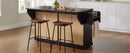 K&K 65" Kitchen Island with Storage & Drop Leaf