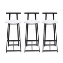 Modern Bar Stools With Backrest For Kitchen (Set of 3) by HouseOfZazla