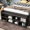 Bed With Bookcase Headboard, Under Bed Storage Drawers And Bed End Storage Case by HouseOfZazla