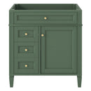 Bathroom Vanity With 2 Drawers And Tip-Out Drawer, Storage Cabinet by Unique Piece Furniture
