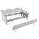 Daybed With Pop Up Trundle And USB Charging Armrest by HouseOfZazla