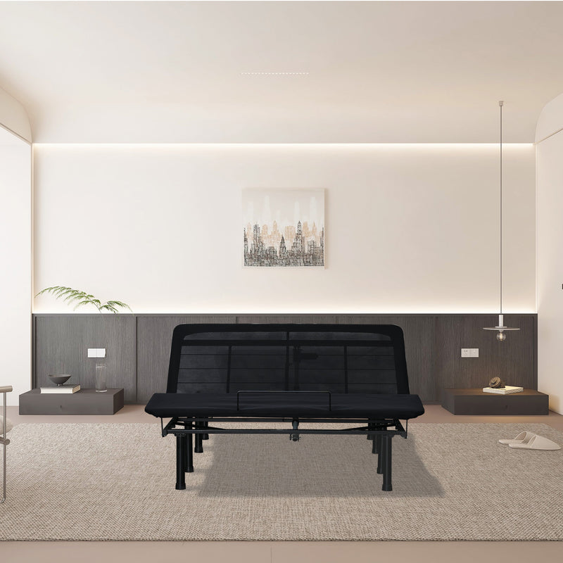 Adjustable Bed Base -FULL-THREE FOLD- Motorized Head and Foot Incline - Quick and Easy Assembly