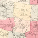 Vintage Map of Georgetown, Connecticut 1867