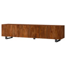 Harper - TV Stand Media Console With Curved Doors - Brown by HouseOfZazla