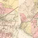 Vintage Map of Stratford, Connecticut 1867