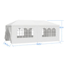 Wedding Party Canopy Tent Outdoor Gazebo With 6 Removable Sidewalls - White by Unique Piece Furniture
