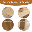 Oval Dining Table With Wood Strip Base by HouseOfZazla
