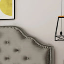 Luella Button Tufted Upholstered Headboard