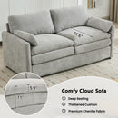 Cozy Upholstered Cushion Loveseat Sofa For Living Room by HouseOfZazla