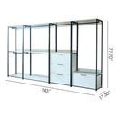 Fiona - Walk-In Closet System, Freestanding - White by HouseOfZazla