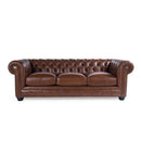 Traditional Tufted Chesterfield Nailhead Sofa by HouseOfZazla