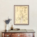 Vintage Map of Westport, Connecticut 1867