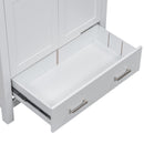 Bathroom Vanity With Single Sink, Combo Cabinet Undermount Sink, Bathroom Storage Cabinet With Two Doors And A Drawer, Soft Closing, Multifunctional Storage, Solid Wood Frame by HouseOfZazla