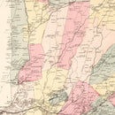 Vintage Map of Greenwich, Connecticut 1867