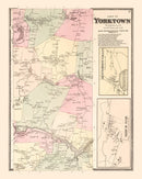Vintage Map of Jefferson Valley, New York 1867