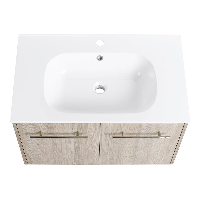 30 Inch Wall Mounted Bathroom Vanity (KD-Packing)-BEO