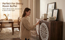 60" Vintage Mandala Carved Sideboard