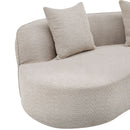 Elegant Curved Sectional Sofa With Full Foam Comfort by HouseOfZazla