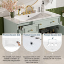 Bathroom Vanity With Sink, Soft Close Doors, Adjustable Shelves by HouseOfZazla