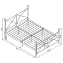 Platform Bed With Modern X-Style Design by HouseOfZazla