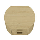 Olivia - Nightstand & 2 Drawers - Oak by HouseOfZazla