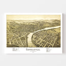 Vintage Map of Connellsville, Pennsylvania 1897