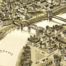 Vintage Map of Connellsville, Pennsylvania 1897